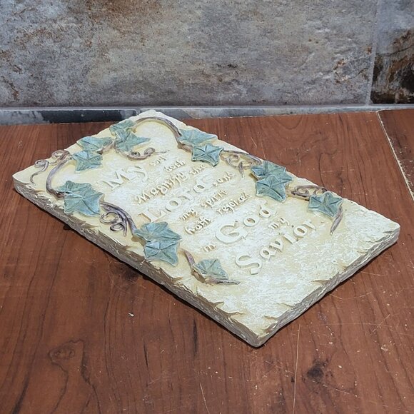 Plaster Wall Plaque Christian Inspirational Quote My Soul doth Magnify the Lord - Picture 8 of 11